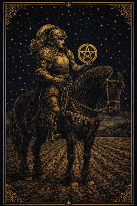 Knight of Pentacles tarot card