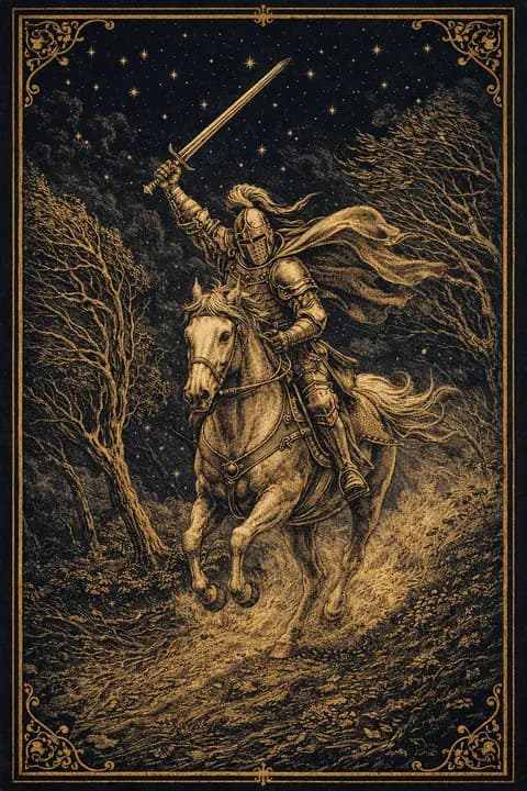 Knight of Swords tarot card