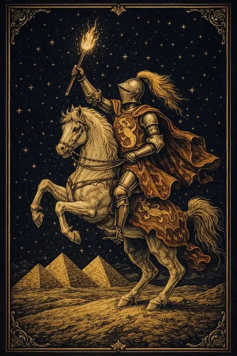 Knight of Wands tarot card
