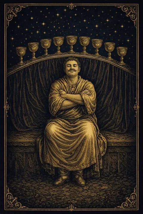 Nine of Cups tarot card