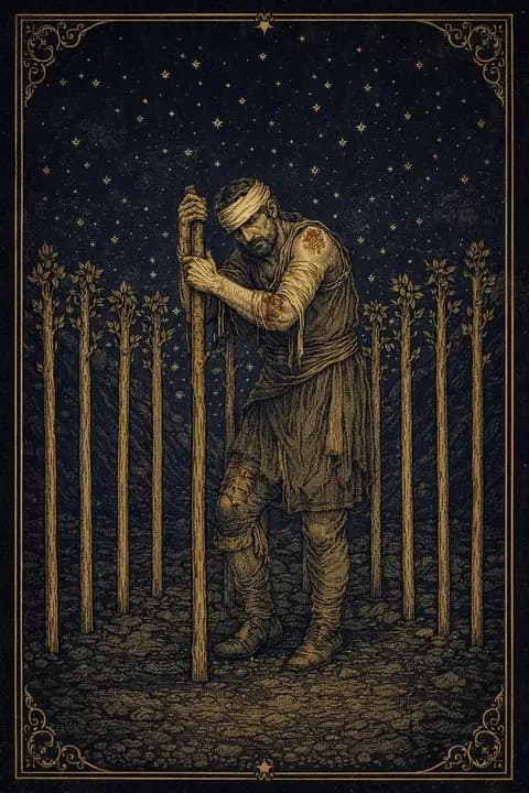 Nine of Wands tarot card