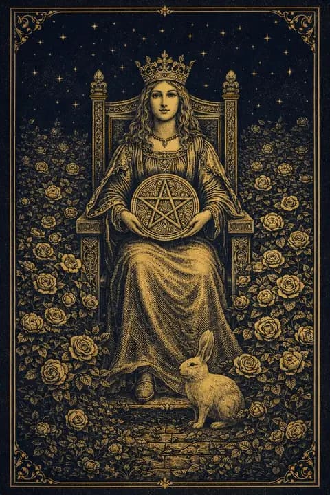 Queen of Pentacles tarot card