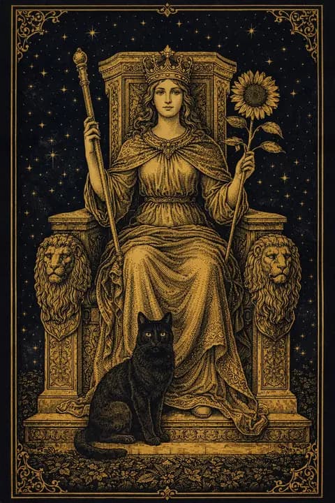 Queen of Wands tarot card
