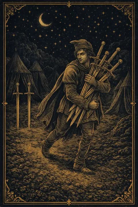 Seven of Swords tarot card
