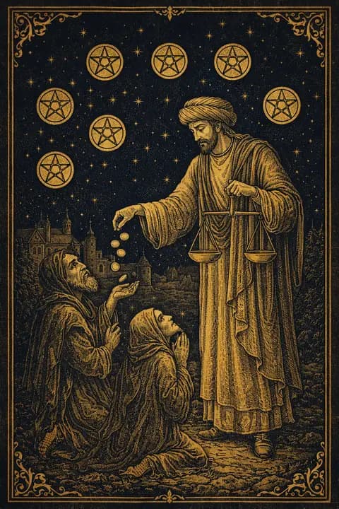 Six of Pentacles tarot card