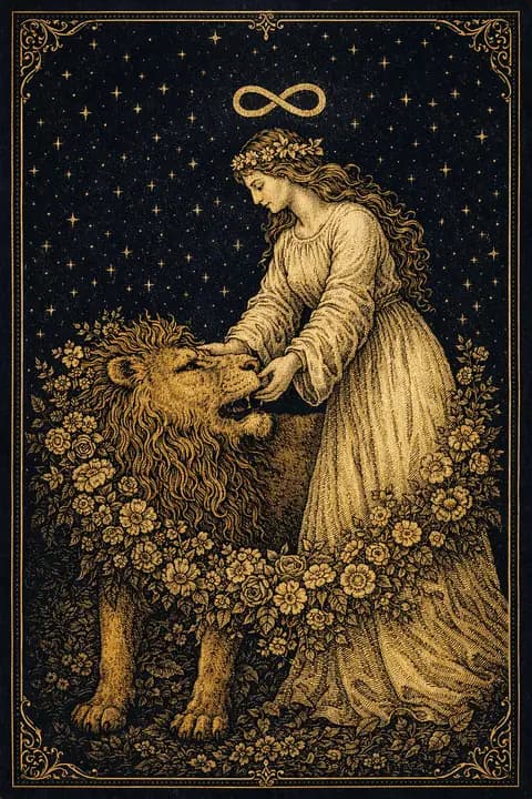 Strength tarot card