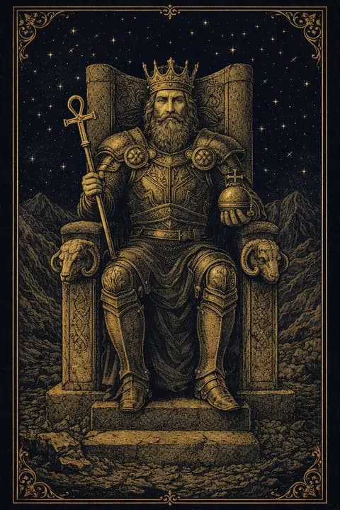 The Emperor tarot card