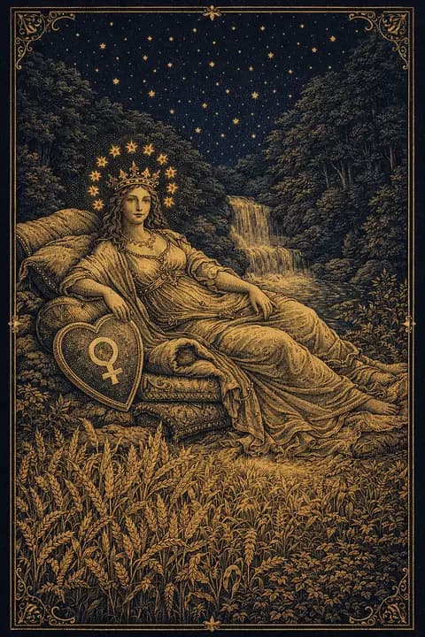 A carta de tarot A Imperatriz do baralho Rider-Waite-Smith