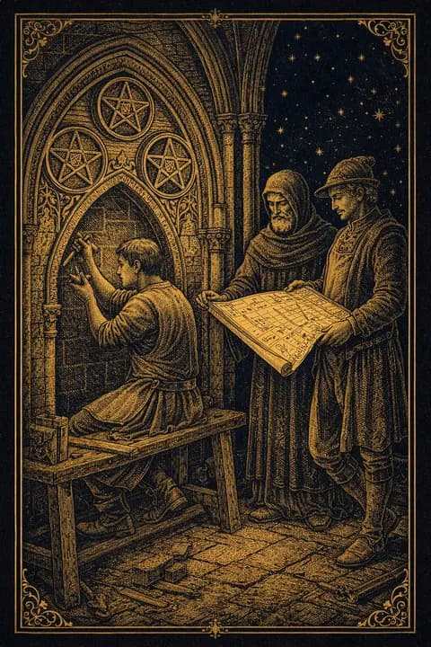 Three of Pentacles tarot card