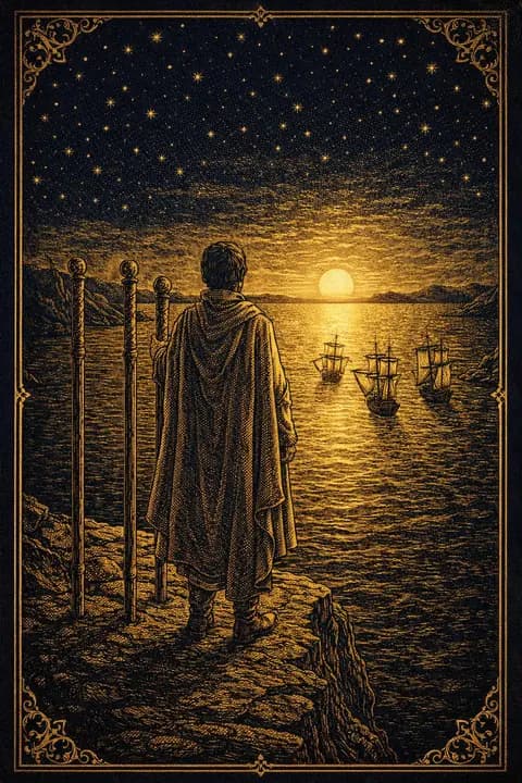 Three of Wands tarot card