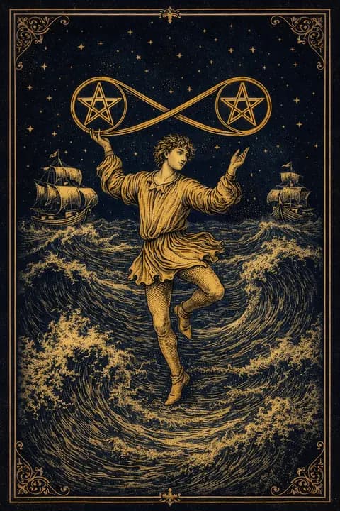 Two of Pentacles tarot card
